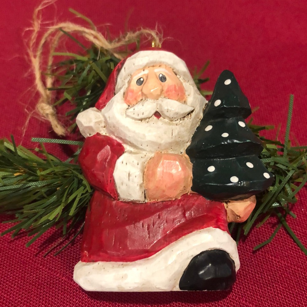 🎅 PRIMITIVE SANTA ORNAMENT